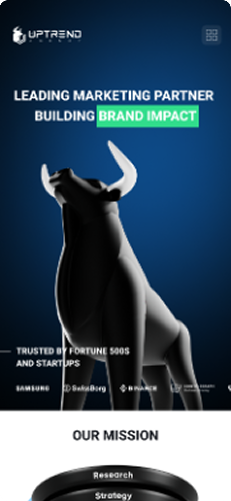 uptrend AI welcome screen