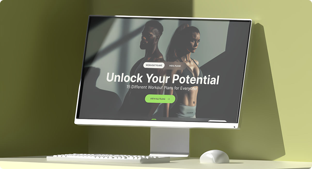 My AI Body monitor mockup